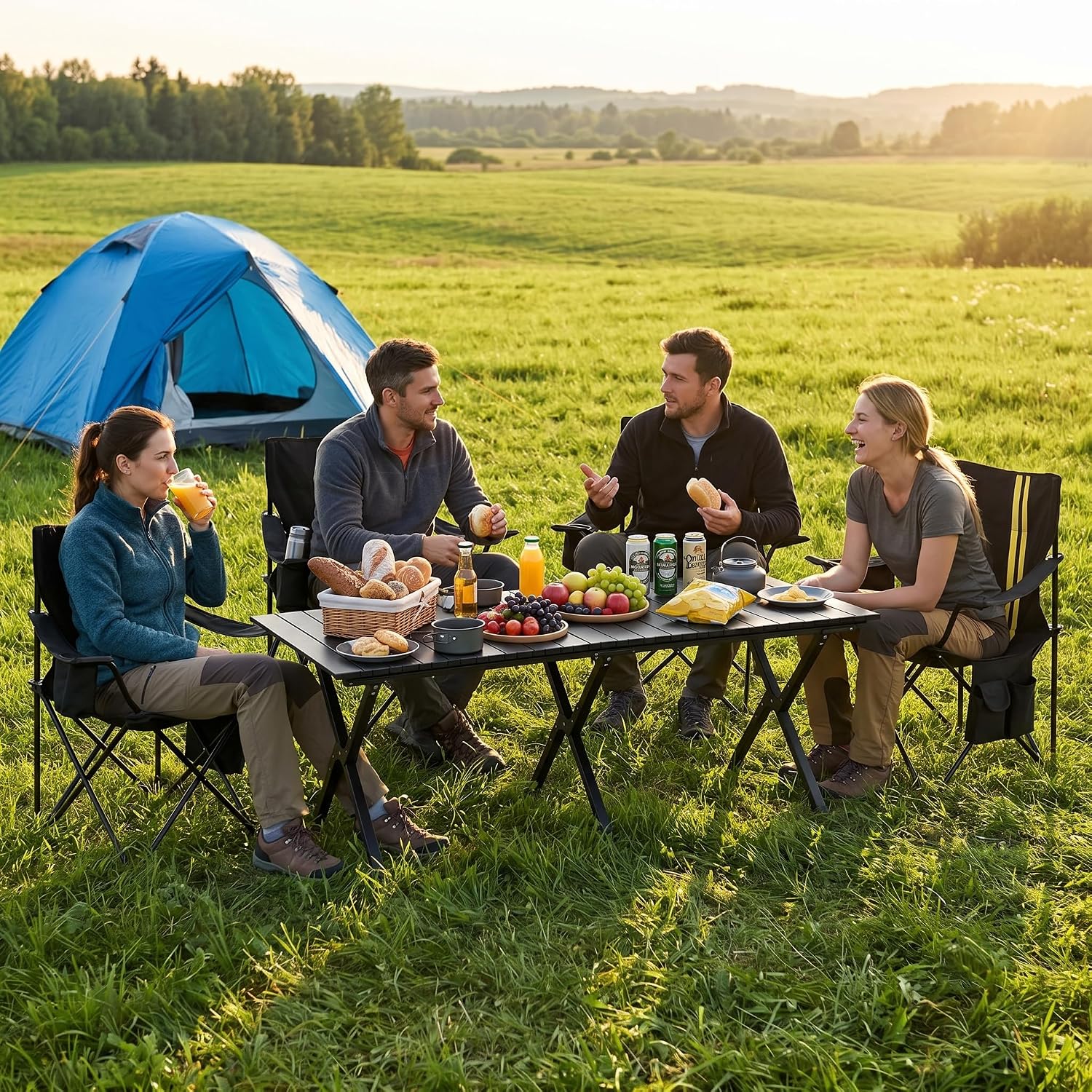 Folding Camping Chair And Tabl - Desk Setup Kit reseña y precio