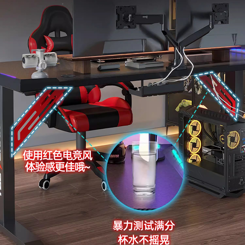 Lift Top Table for Computer He - Desk Setup Gaming Pc reseña y precio