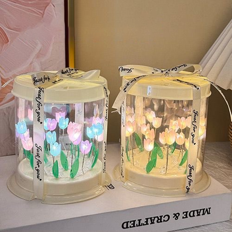 DIY Tulip Lamp Simulation Flow - Desk Setup Lighting reseña y precio