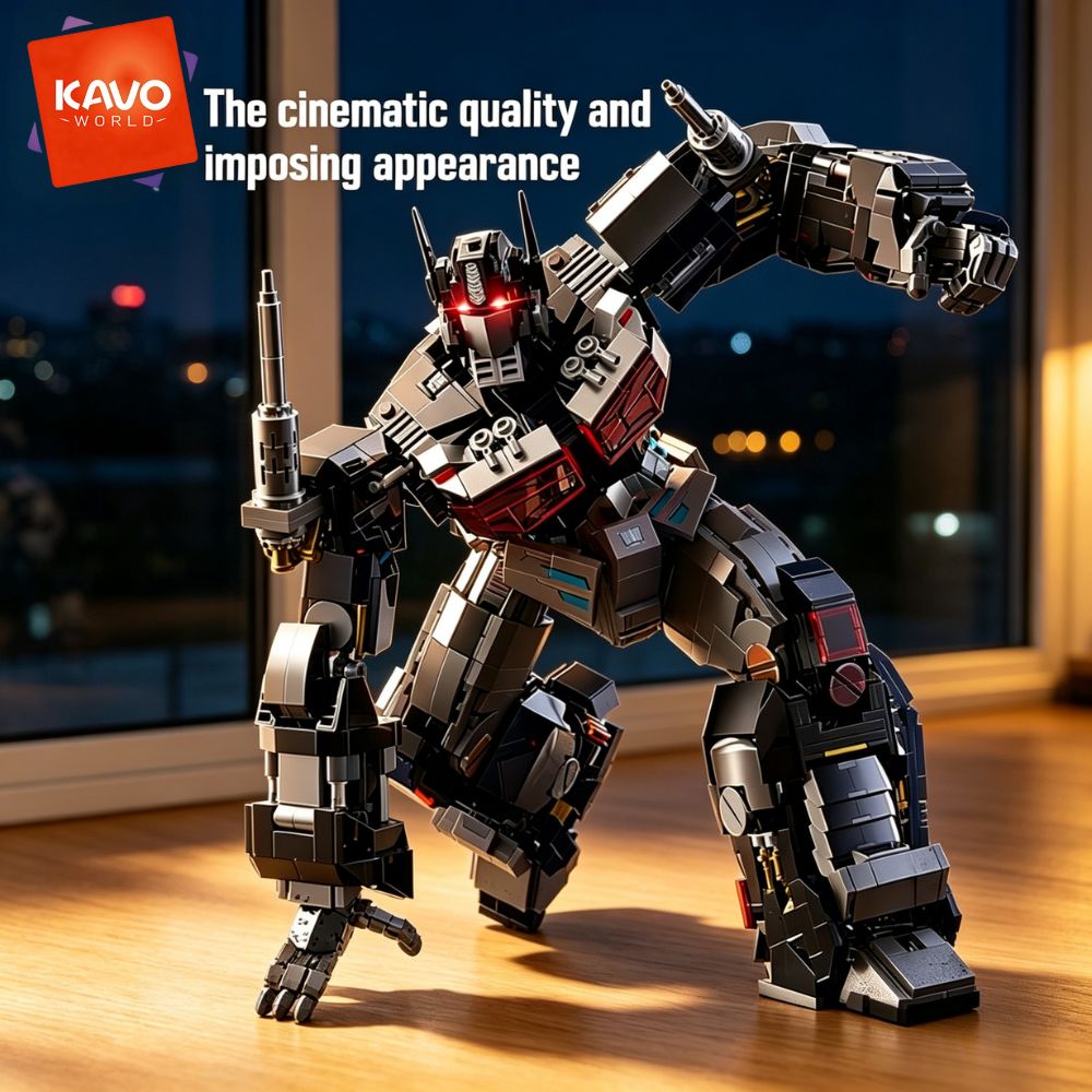 KAVOWORLD 2045pcs Future Mecha - Desk Setup Build reseña y precio