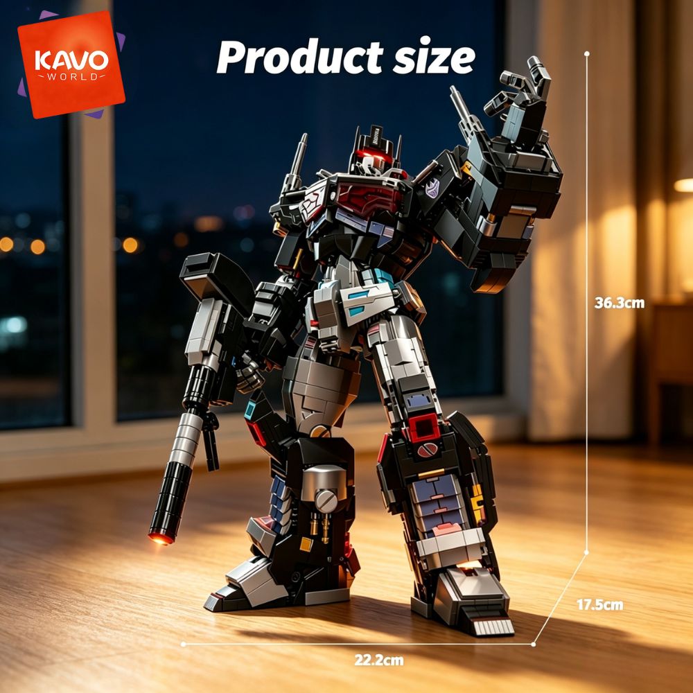 KAVOWORLD 2045pcs Future Mecha - Desk Setup Build reseña y precio