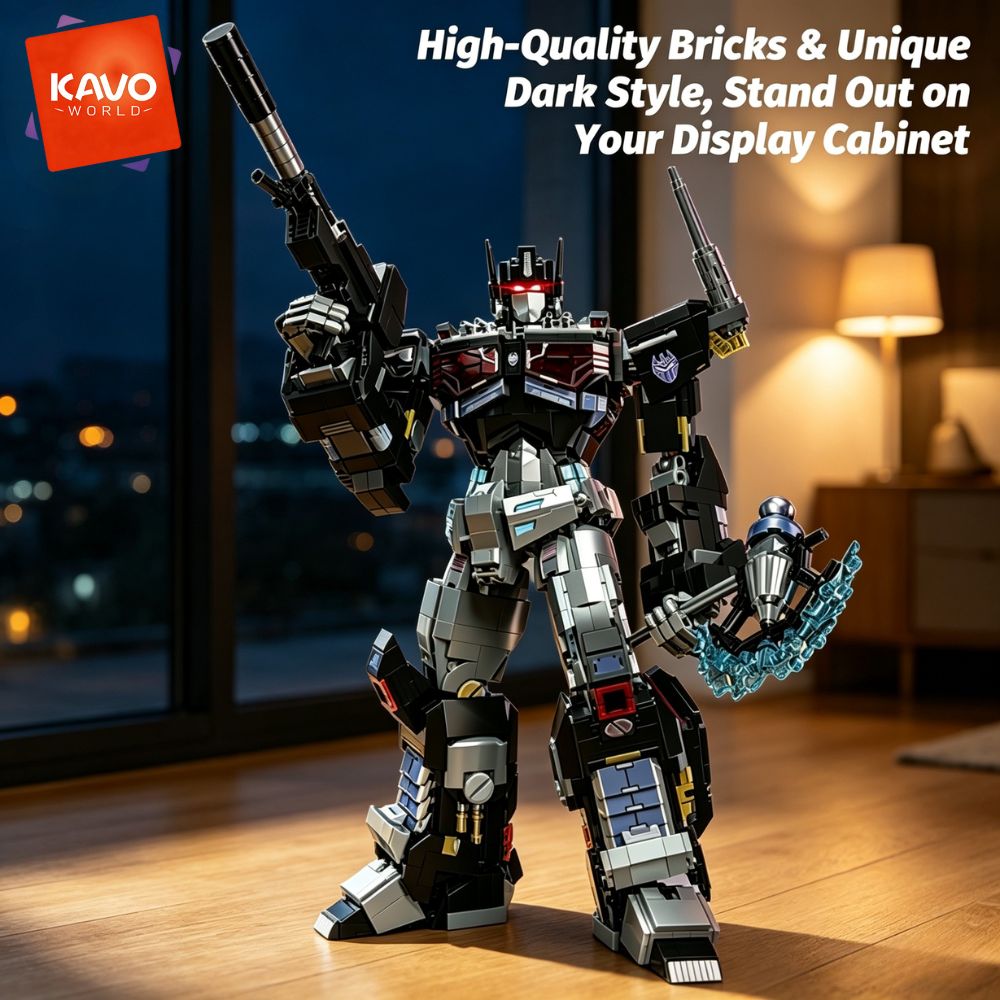 KAVOWORLD 2045pcs Future Mecha - Desk Setup Build reseña y precio