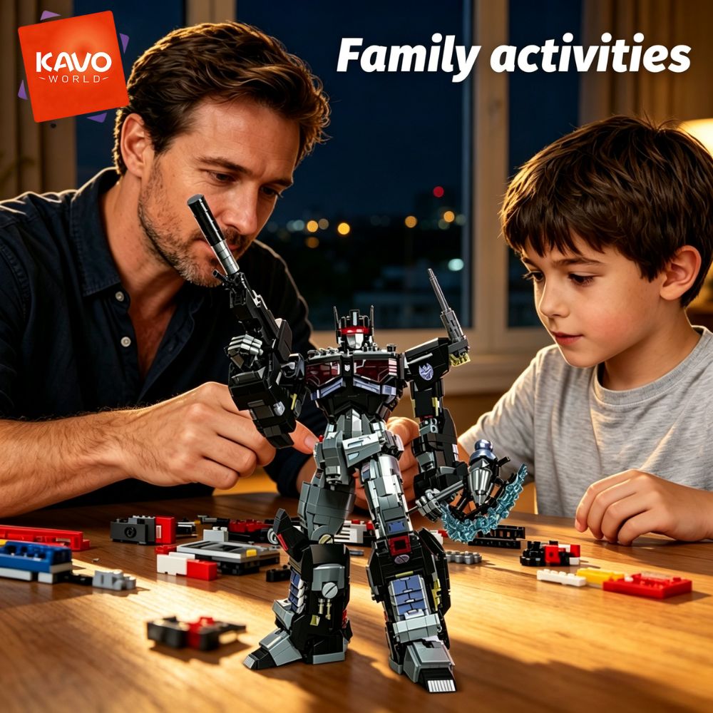 KAVOWORLD 2045pcs Future Mecha - Desk Setup Build reseña y precio