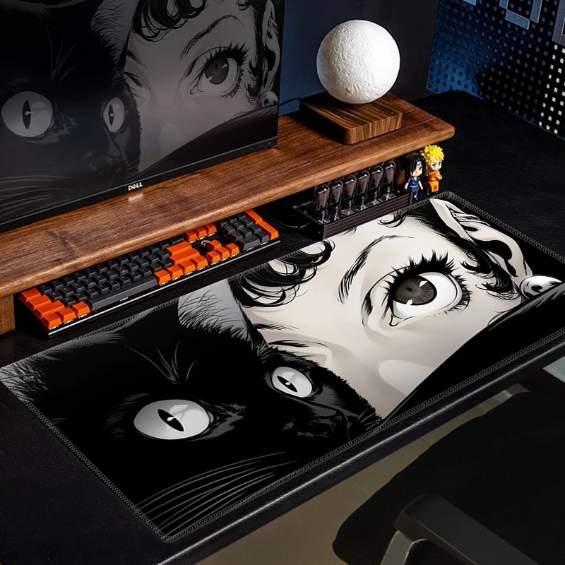 Anime Black Cat Gaming Mouse P - Desk Setup Gaming Pc reseña y precio