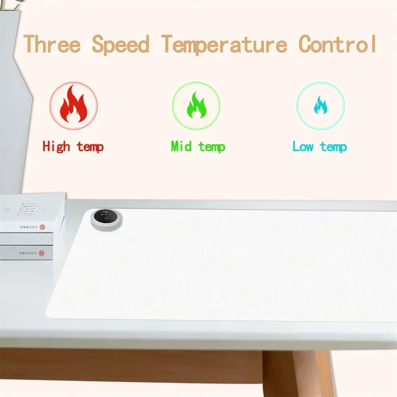 Extra Large Heated Desk Pad El - Desk Setup Rug reseña y precio
