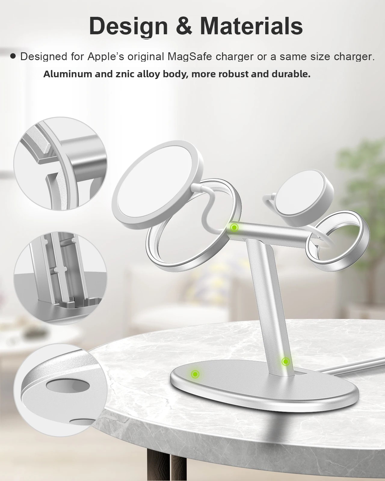 EWA 2-in-1 Desktop Phone Stand - Desk Setup Apple reseña y precio