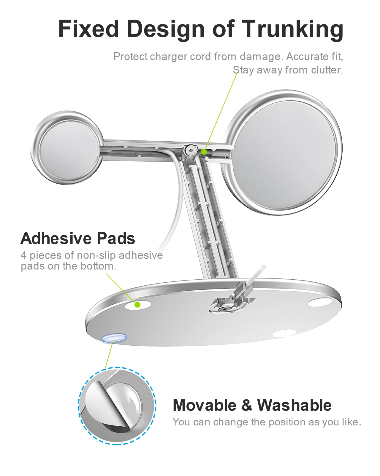 EWA 2-in-1 Desktop Phone Stand - Desk Setup Apple reseña y precio