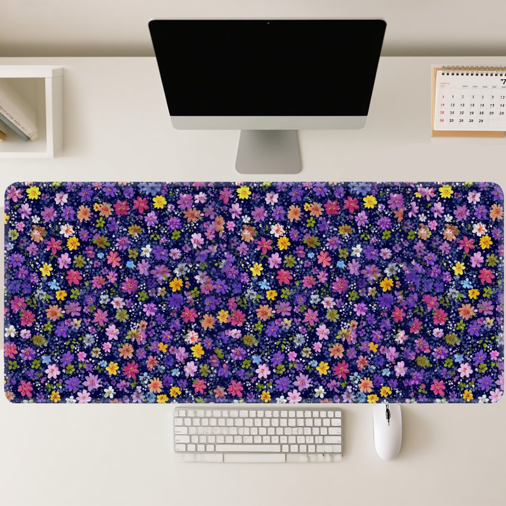 Floral Pattern Desk Mat Large  - Desk Setup Dark reseña y precio