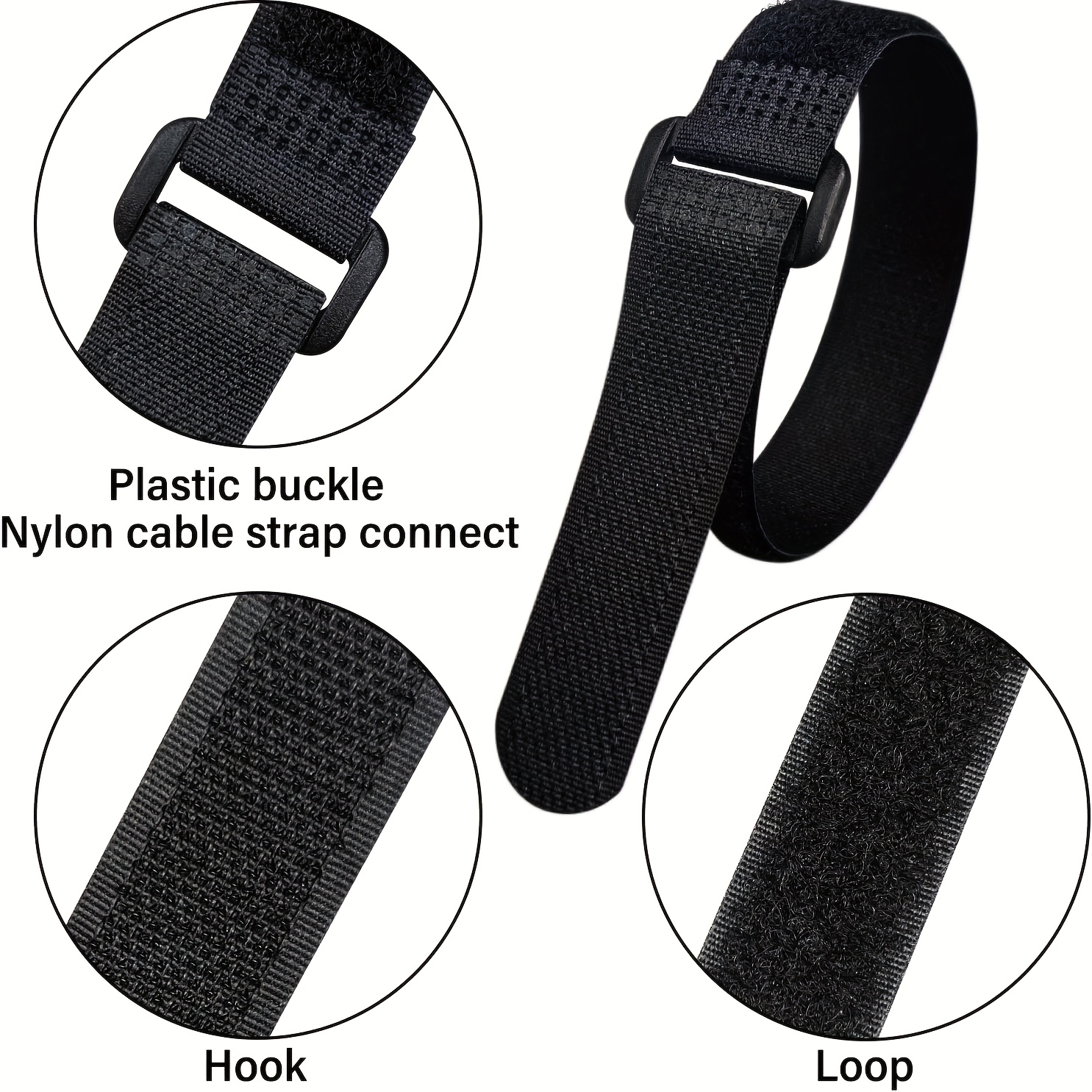 Velcros Straps Reusable Organi - Desk Setup Kit reseña y precio