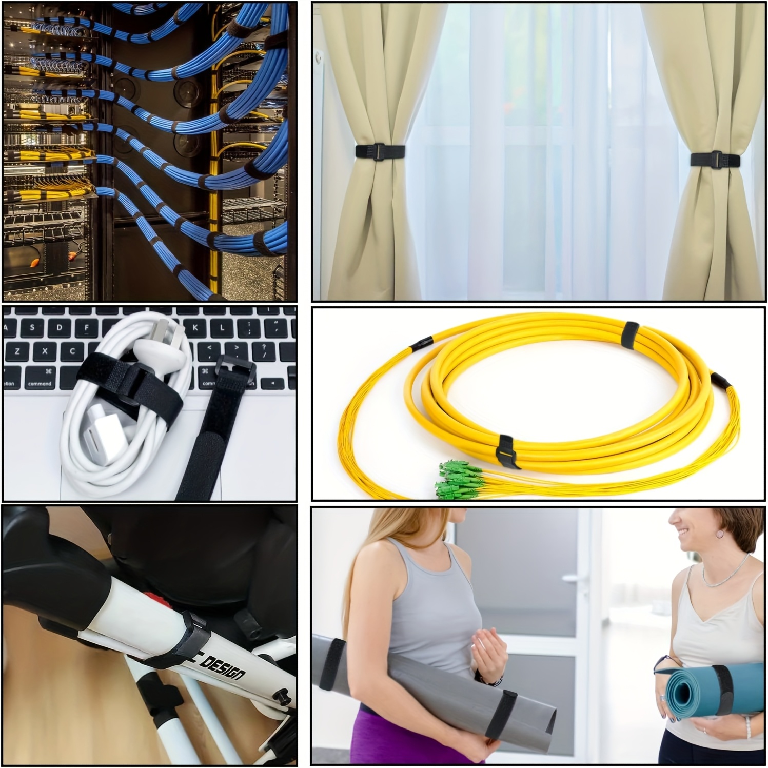 Velcros Straps Reusable Organi - Desk Setup Kit reseña y precio