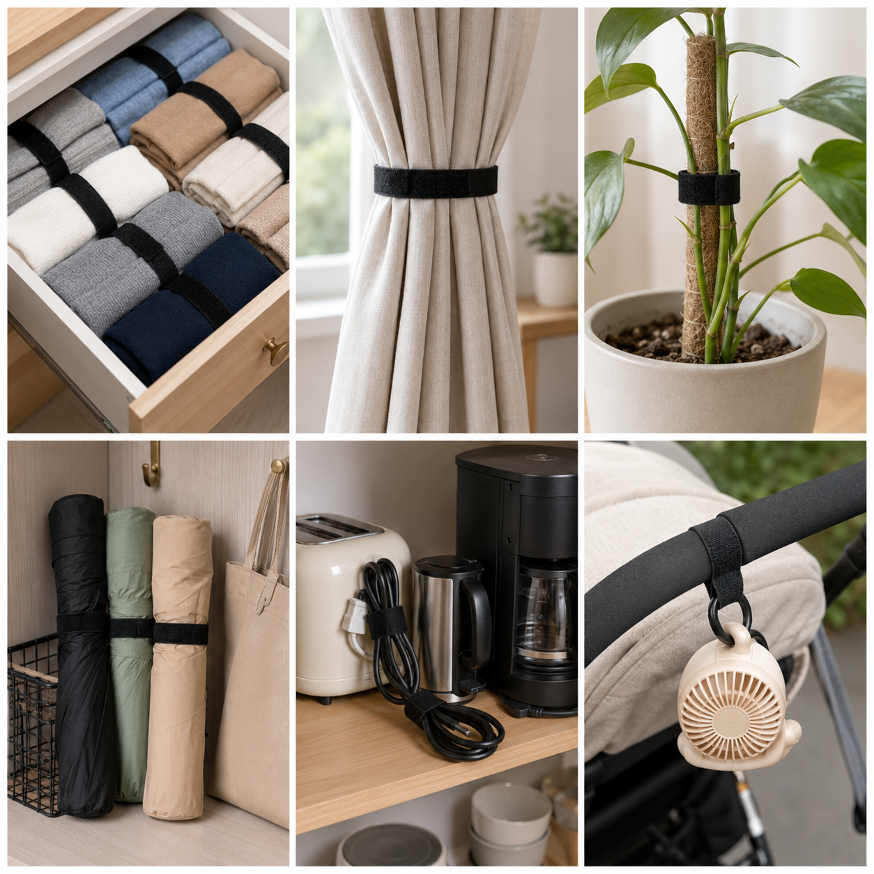 Velcros Straps Reusable Organi - Desk Setup Kit reseña y precio