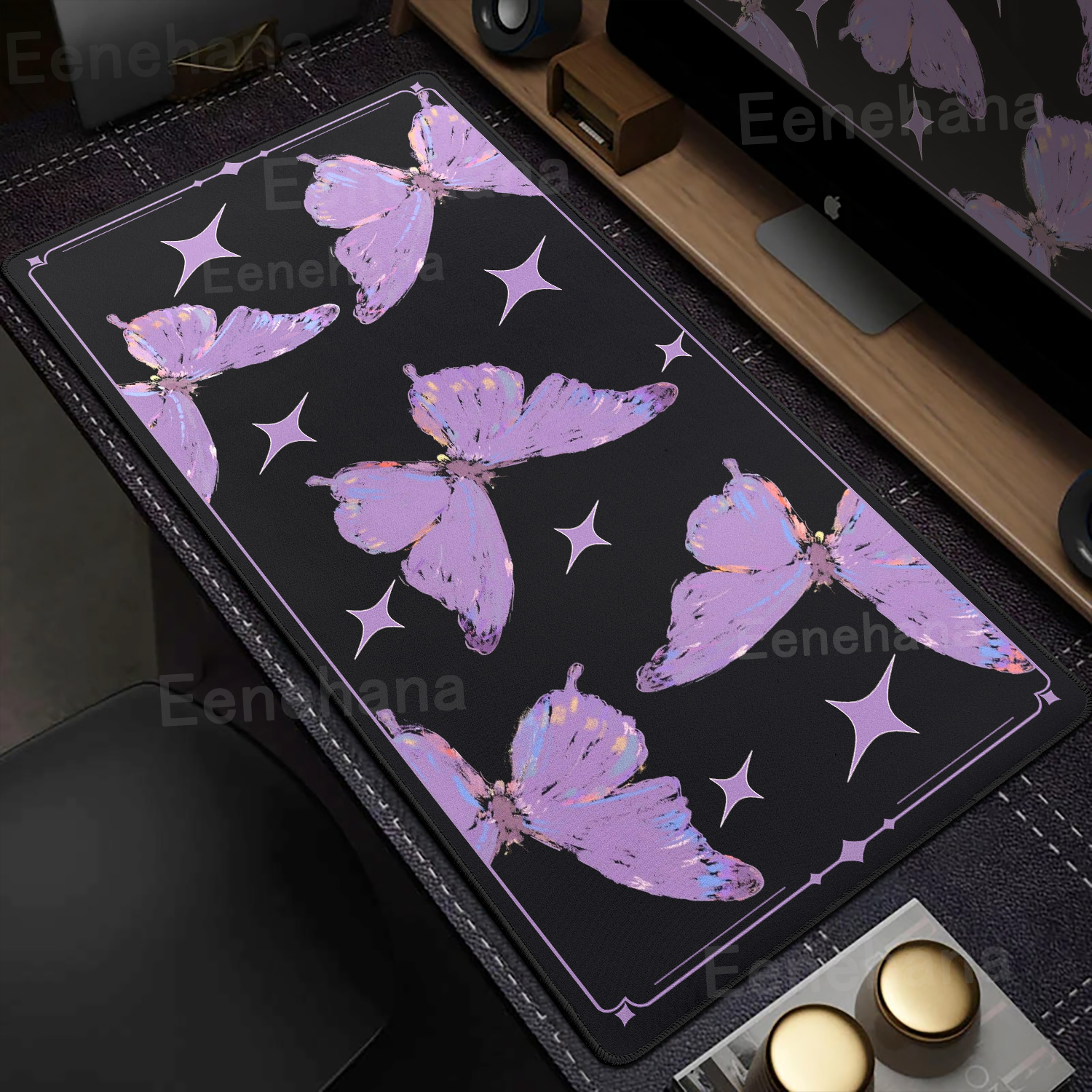 Butterfly Flower Mouse Pad Key - Desk Setup Pc And Laptop reseña y precio