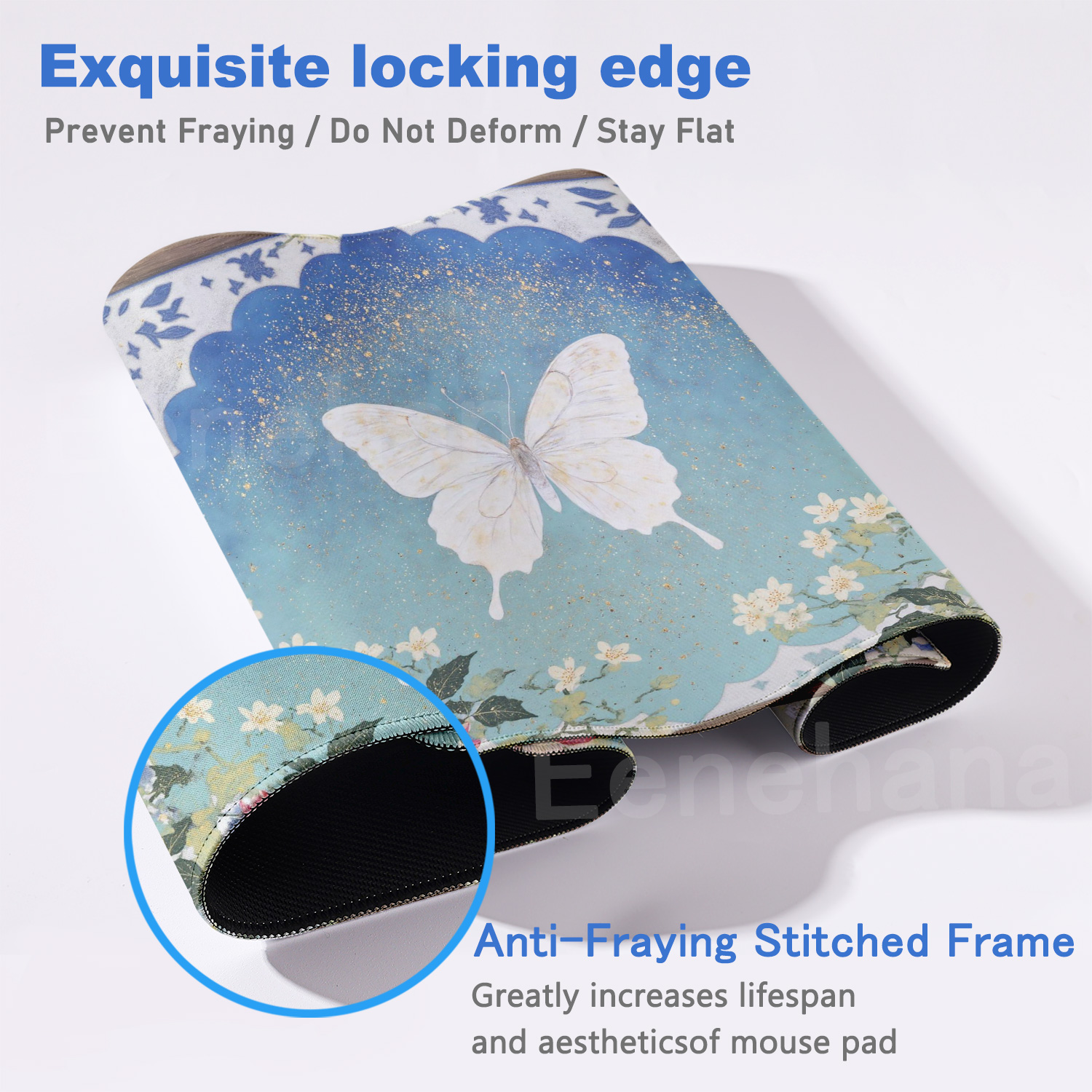 Butterfly Flower Mouse Pad Key - Desk Setup Pc And Laptop reseña y precio