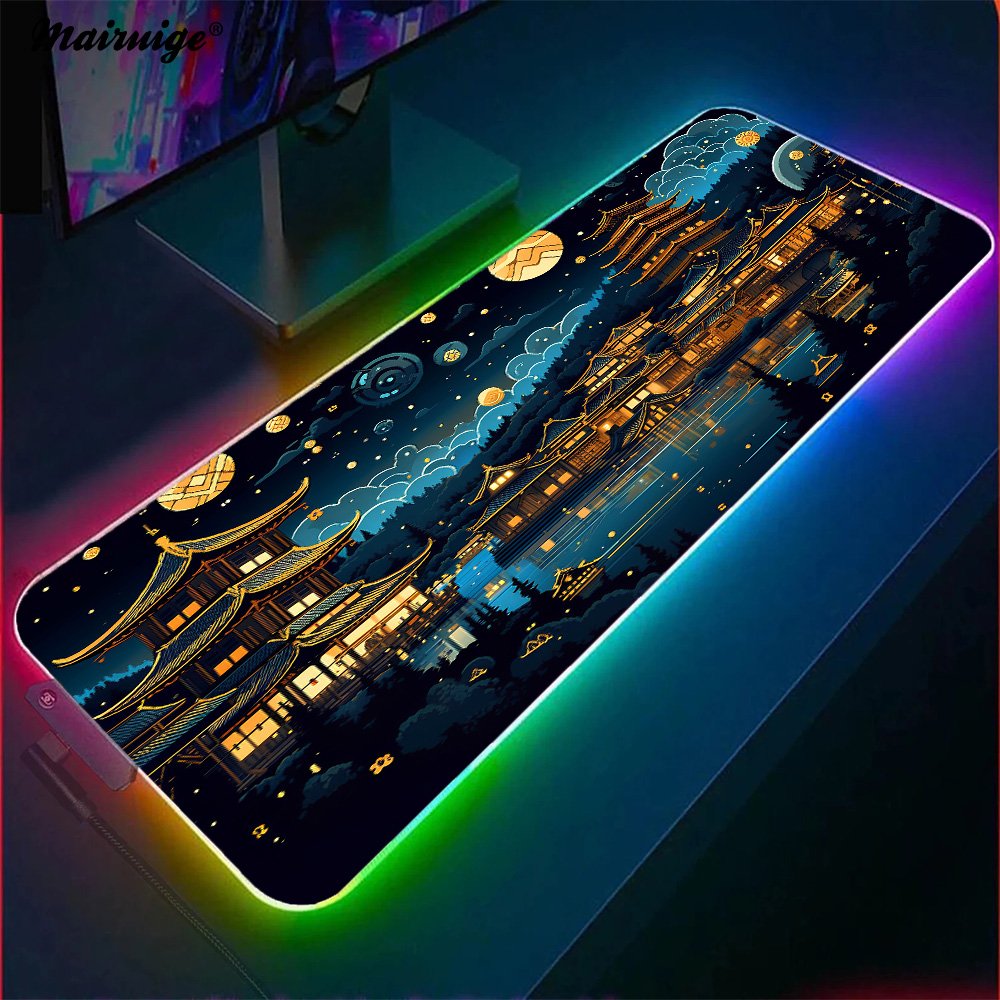 Chinese Architecture At Night  - Desk Setup At Office reseña y precio