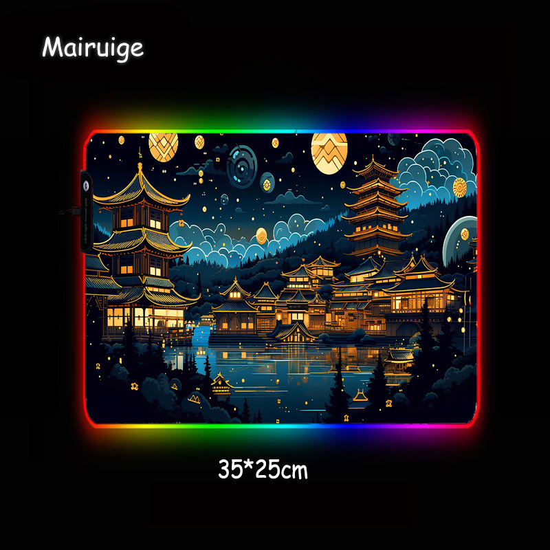 Chinese Architecture At Night  - Desk Setup At Office reseña y precio