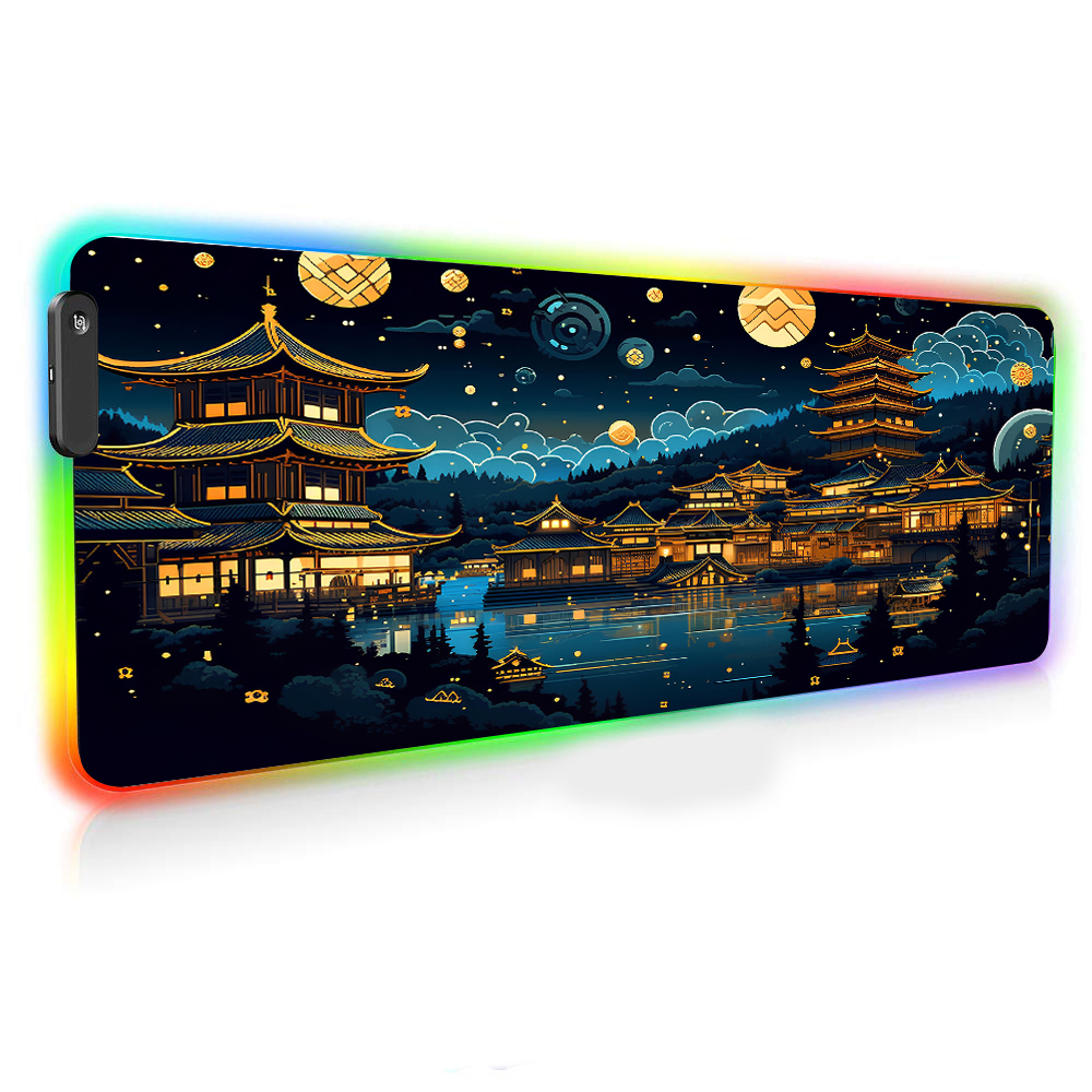 Chinese Architecture At Night  - Desk Setup At Office reseña y precio