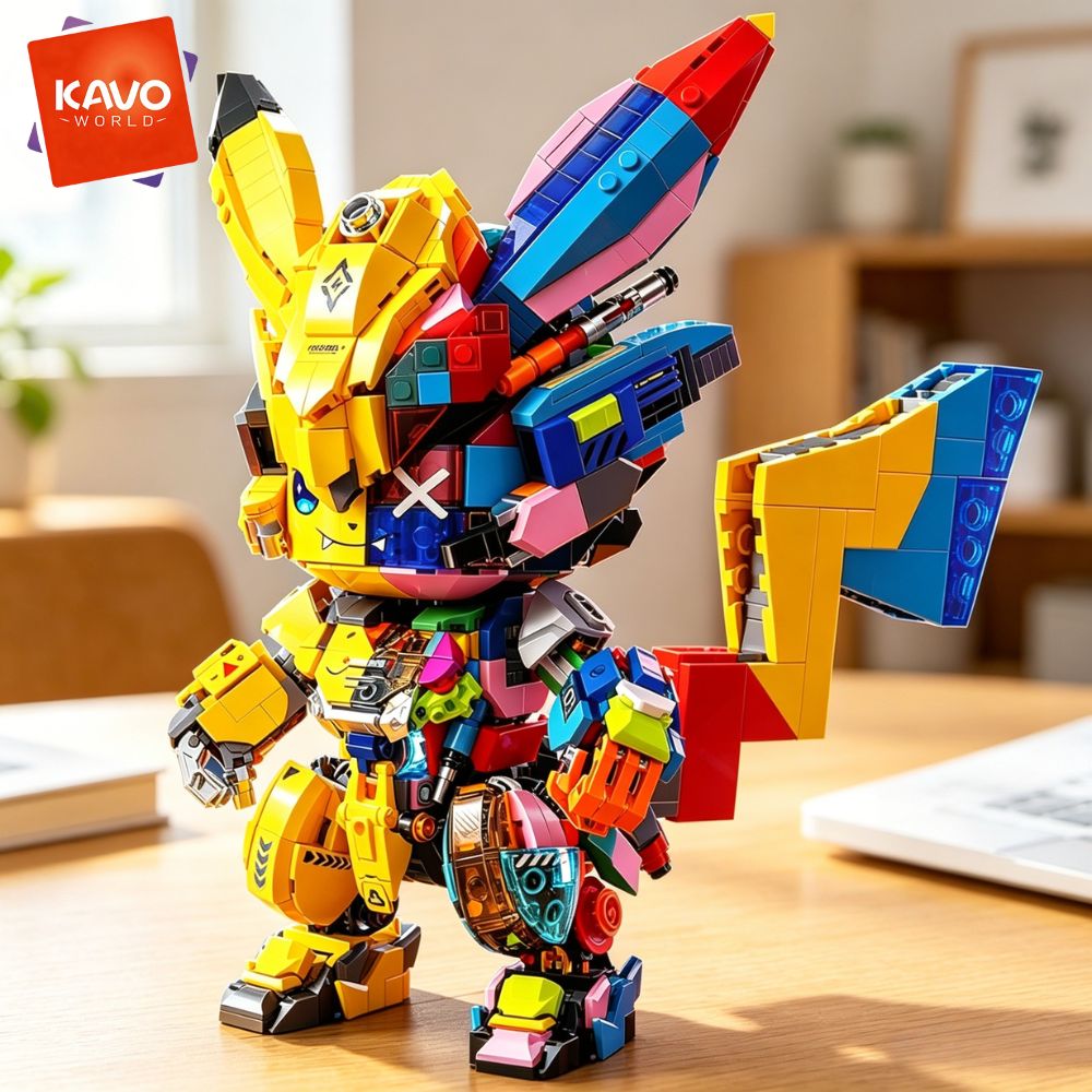 KAVOWORLD 1505PCS DIY Mecha Mo - Desk Setup Build reseña y precio