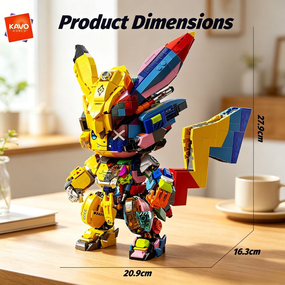 KAVOWORLD 1505PCS DIY Mecha Mo - Desk Setup Build reseña y precio