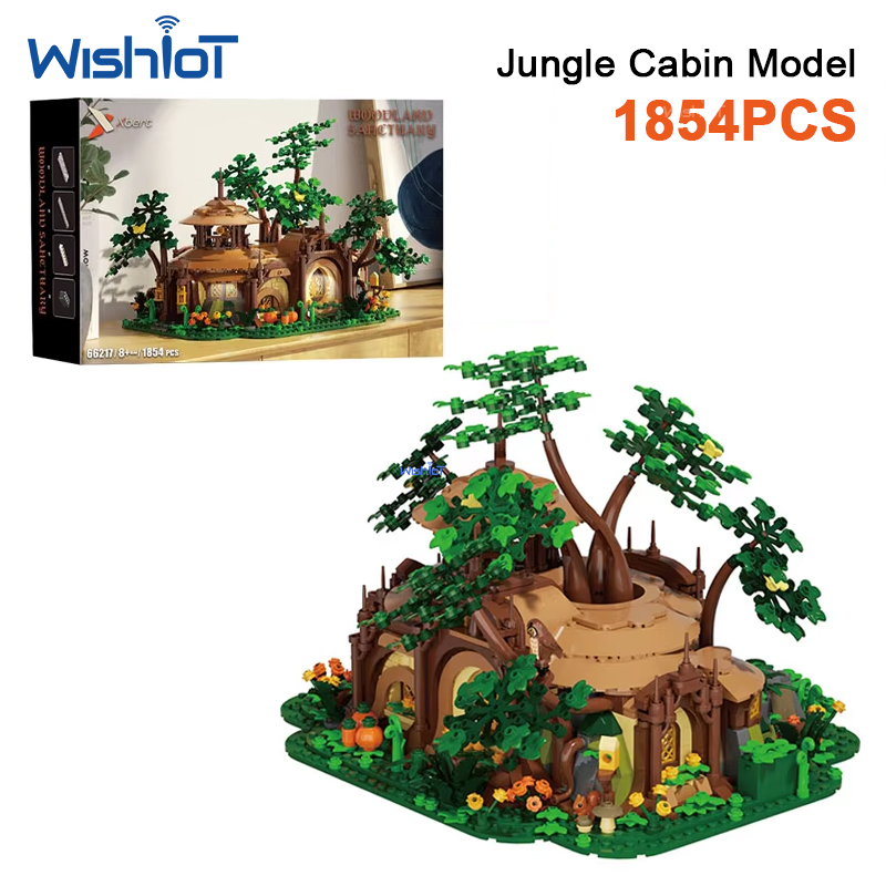 1854pcs Light-up Forest Castle - Desk Setup Build reseña y precio