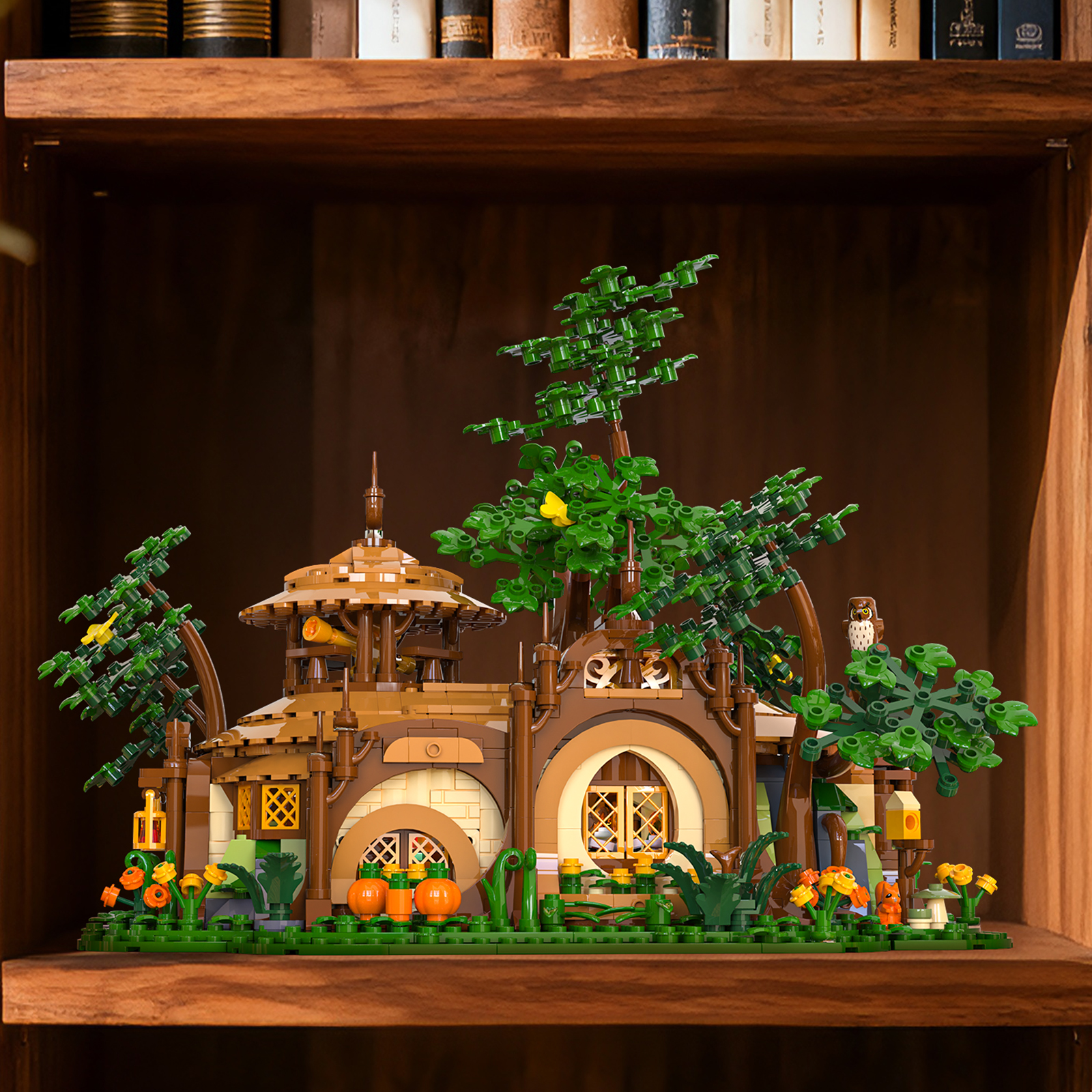 1854pcs Light-up Forest Castle - Desk Setup Build reseña y precio