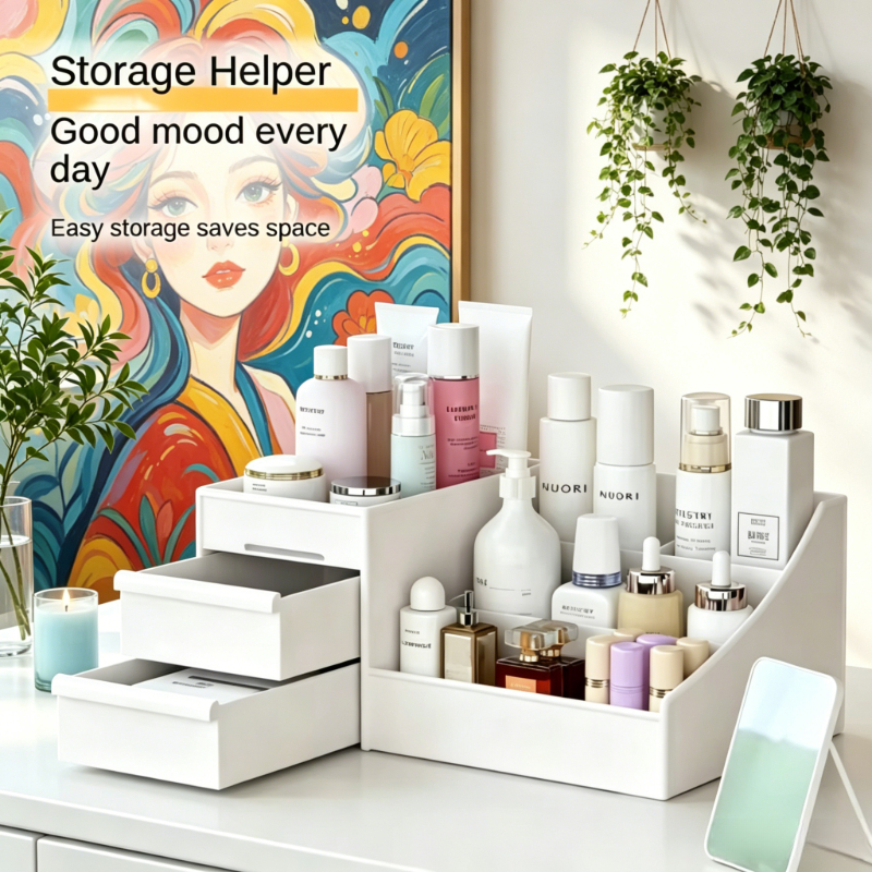 Small White Drawer Style Plast - Desk Drawer Unit reseña y precio