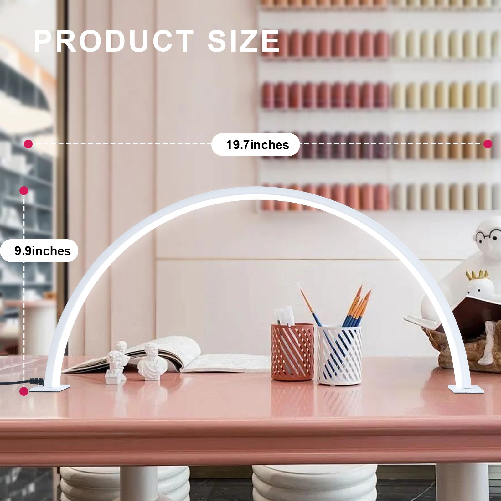 Half Moon U-Shaped Nail Lamp H - Desk Setup Lighting reseña y precio