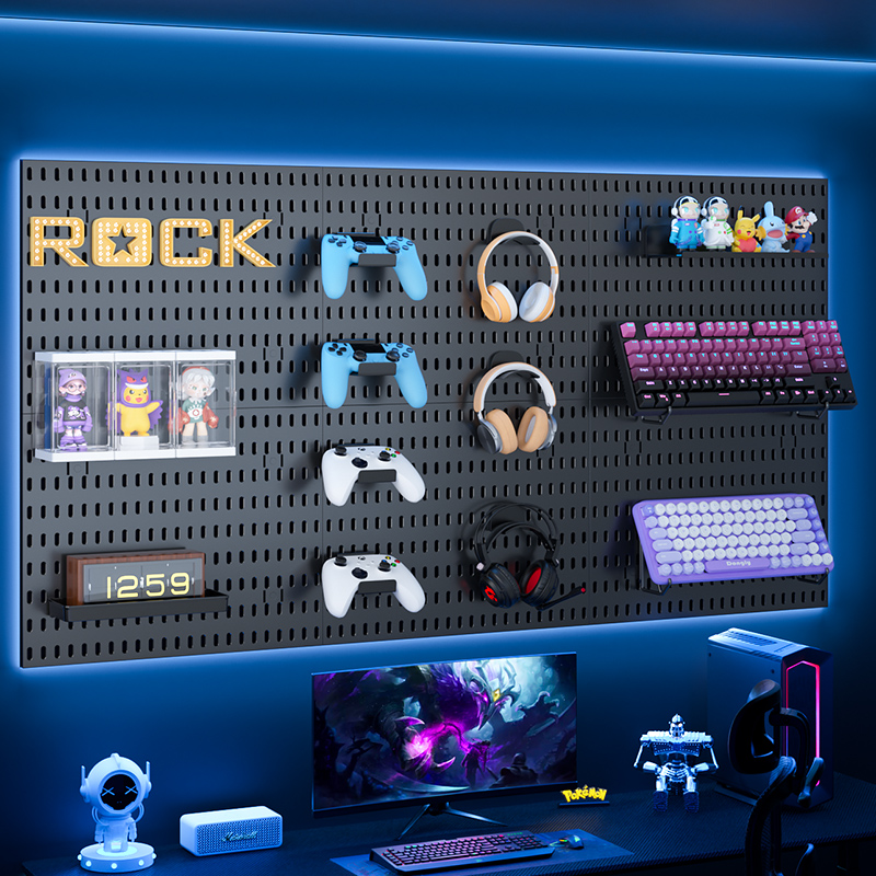 Gaming Gear Pegboard: Wall-Mou - Desk Setup Kit reseña y precio