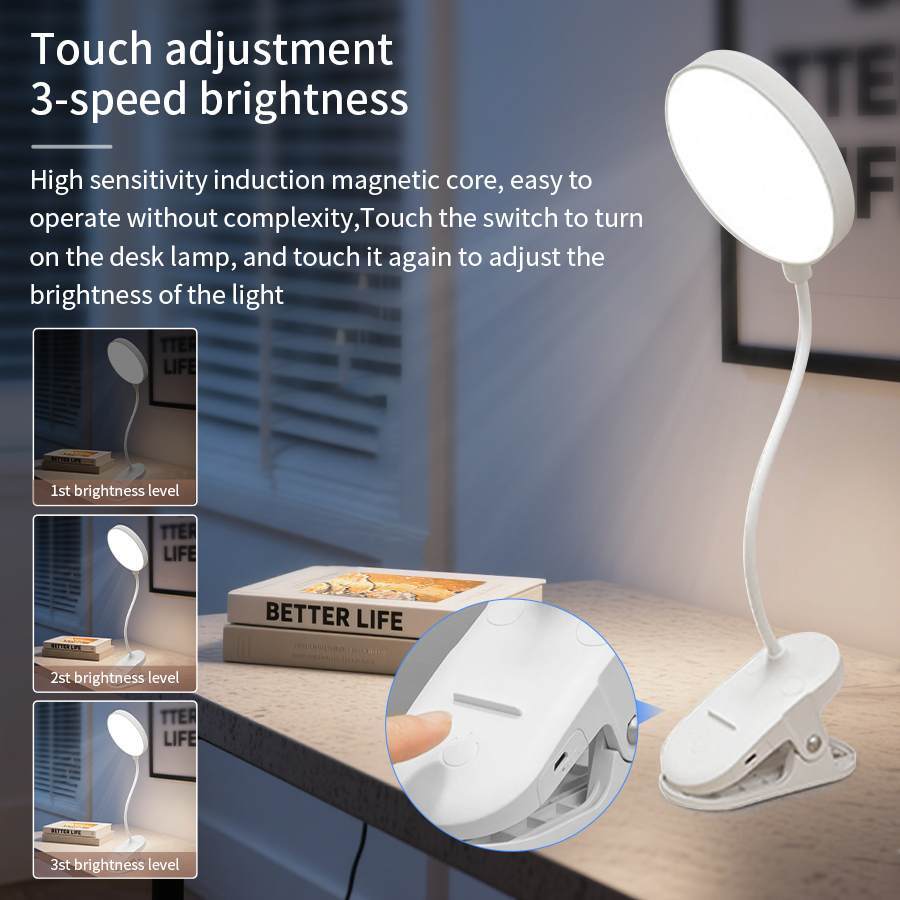 LED Clip Desk Lamp 360° Flexib - Led Desk Light Usb reseña y precio