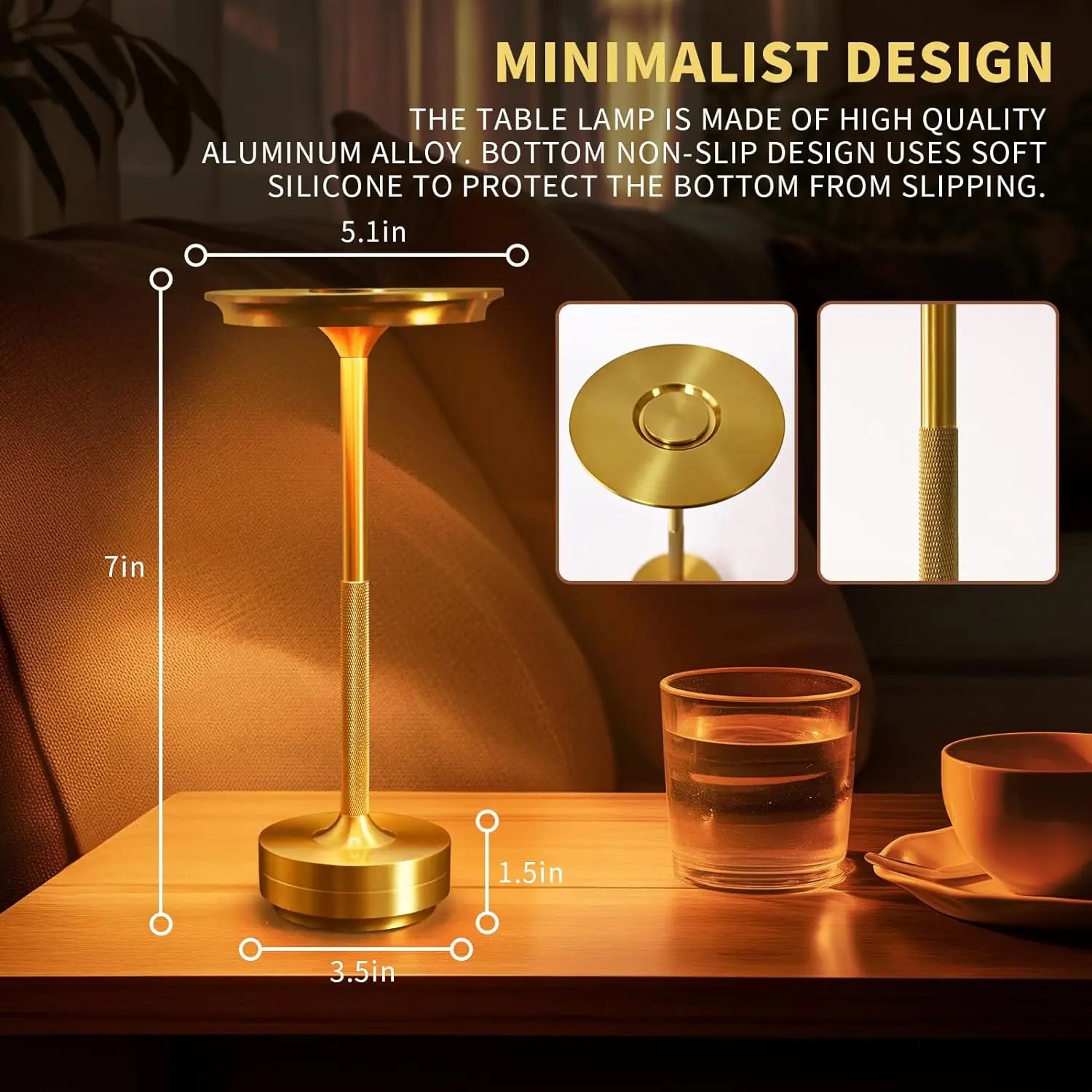GGbingo Alloy Table Lamp Bedro - Led Desk Light Usb reseña y precio