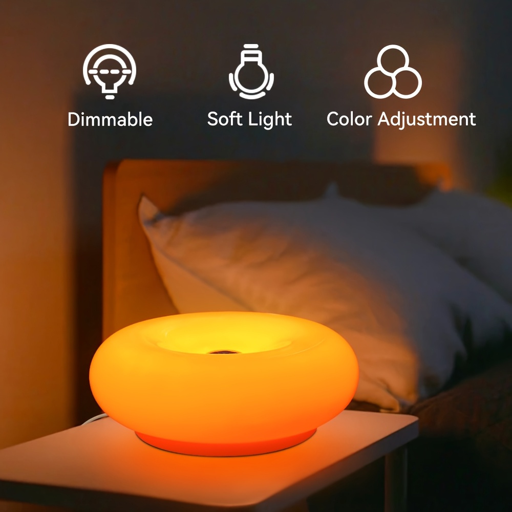 US Patented Retro-Modern Donut - Desk Setup Lighting reseña y precio