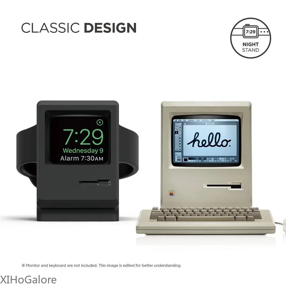 Retro Computer Pattern Silicon - Desk Setup Apple reseña y precio