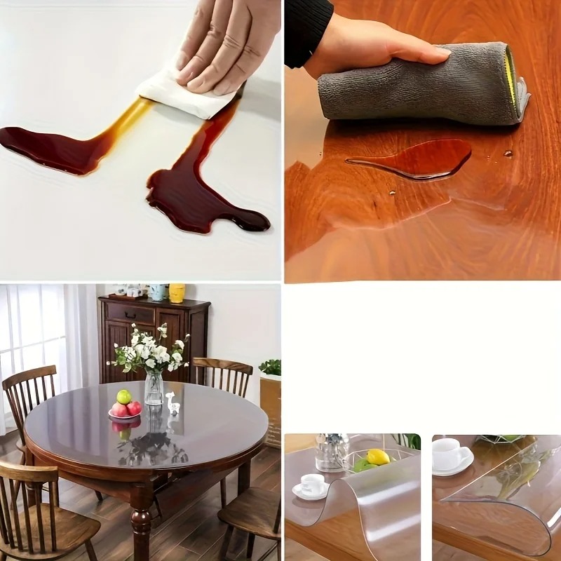 1pc 100/110/120cm Clear PVC Ro - Desk Setup Rug reseña y precio
