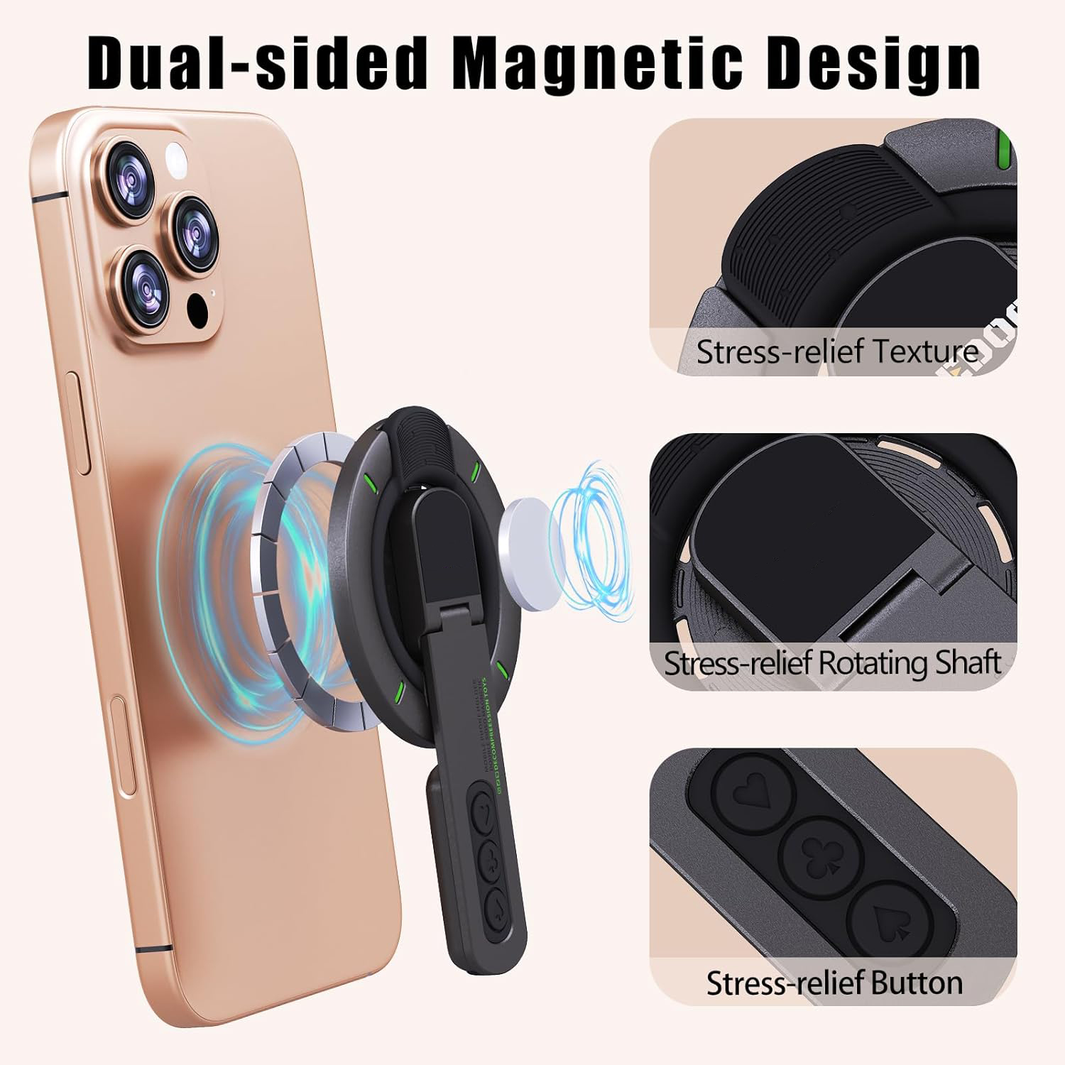 MultiFunction Finger Ring Brac - Desk Setup Apple reseña y precio