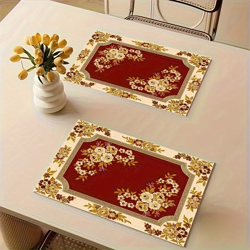 Light Luxury Wine Red Floral P - Desk Setup Lighting reseña y precio
