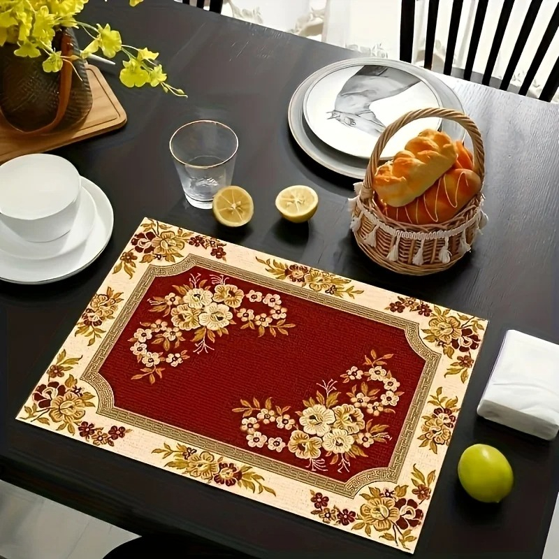 Light Luxury Wine Red Floral P - Desk Setup Lighting reseña y precio