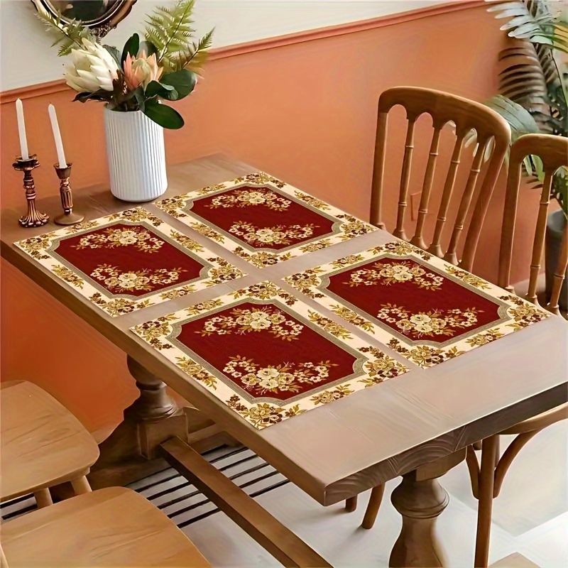 Light Luxury Wine Red Floral P - Desk Setup Lighting reseña y precio